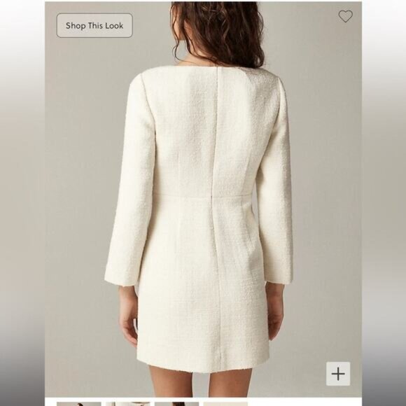 J.Crew Sophia scoopneck dress in tweed - Picture 3 of 6